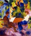 [At the Garden Table]