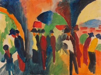 [Macke - By Lake Thun, Under the Arcades] 