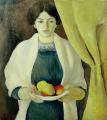 [Elizabeth, the Artist's Wife, Portrait Study with Apples]