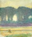 [Fir Trees and a Corn Field]