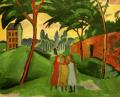 [Landscape with Three Girls]