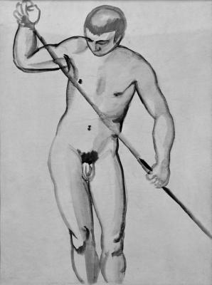 [Macke - Male Nude, Ferryman] 