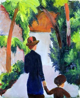 [Macke - Mother and Child in the Park] 