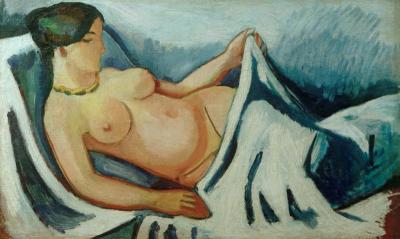 [Macke - Nude, Reclining] 