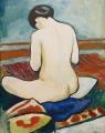 [Nude Sitting on Cushions]