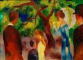 [Large Promenade, People in the Garden]