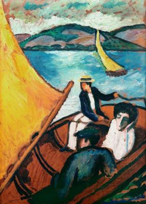 [Macke - Sailing Boat, Lake Tegern] 