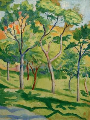 [Macke - Trees in a Meadow] 