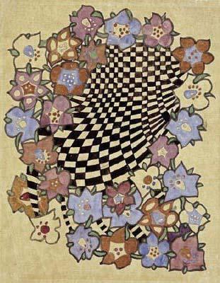 [Mackintosh - Floral and Chequered Fabric Design] 