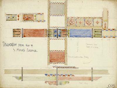 [Mackintosh - Florence, San Miniato, Studies of Decorative Ceiling Panels] 