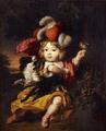 [A Boy in Classical Costume Seated in a Landscape with a Finch]