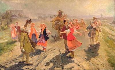 [Makovsky - Wedding Procession in the Orel Region] 