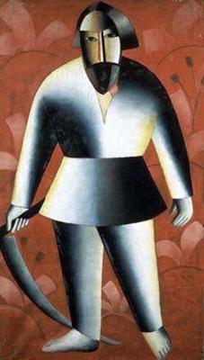 [Malevich - The Reaper on a Red Background] 