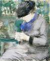 [Girl Sitting in the Garden, or The Knitting]