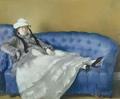 [Madame Manet on a Blue Sofa]