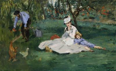 [Manet - The Monet Family in Their Garden at Argenteuil] 