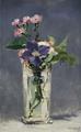 [Ragged Robins and Clematis in a Crystal Vase]