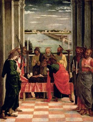 [Mantegna - The Death of the Virgin, 1460] 
