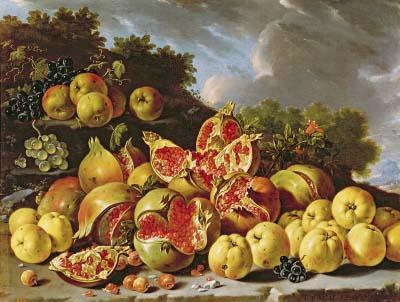 [Melendez - Still Life with Pomegranates, Apples, Cherries and Grapes] 