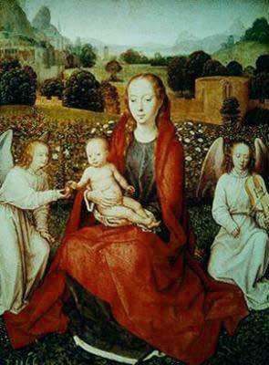 [Memling - Virgin and Child between Two Angels] 