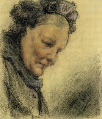 [Menzel - Head of an Old Lady] 