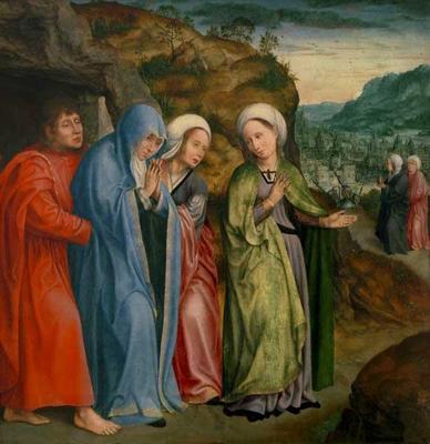 [Metsys - John the Evangelist and the Three Women at the Tomb of Christ] 