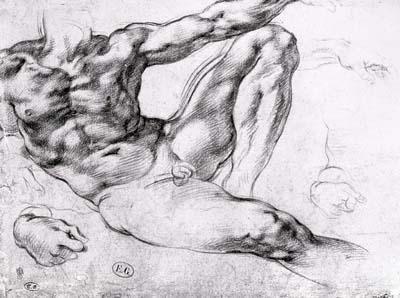 [Michelangelo - Study for the Creation of Adam] 