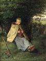 [The Knitter, aka The Seated Shepherdess]