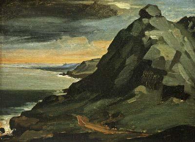 [Millet - The Rock of Catel, or The Cliffs of The Hague] 