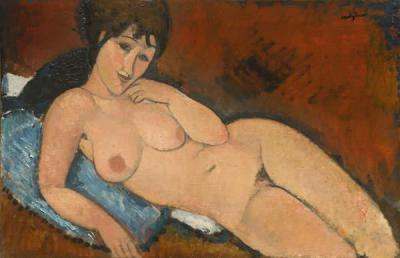 [Modigliani - Nude on a Blue Cushion] 