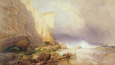 [Mogford - Stormy Weather, Clearing Seaton Cliffs, South Devon] 