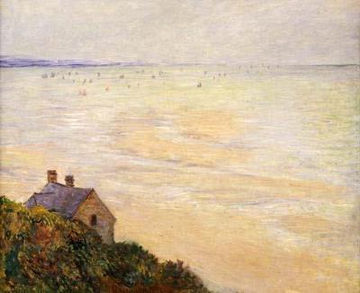 [Monet - The Customs Hut at Trouville, Low Tide] 