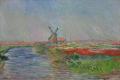 [Field of Tulips in Holland, with Windmill]