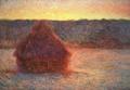 [Haystacks at Sunset, Frosty Weather]