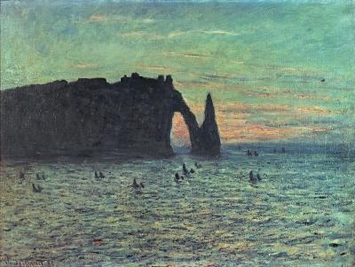 [Monet - The Hollow Needle at Etretat] 