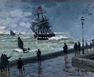 [Monet - Jetty at Le Havre, Bad Weather] 