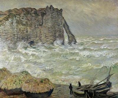[Monet - Rough Sea at Etretat, 1883] 
