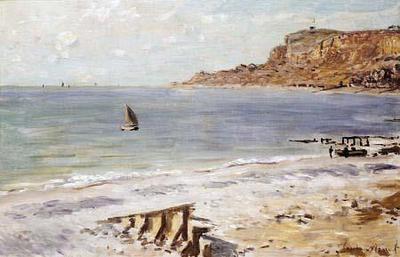 [Monet - Seascape at Sainte-Adresse] 