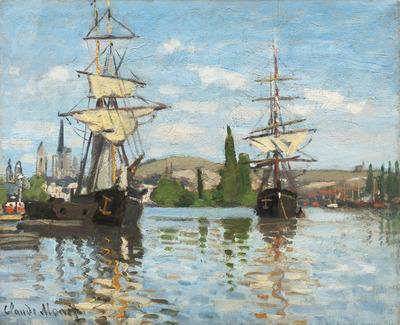 [Monet - Ships Riding on the Seine at Rouen] 