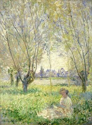 [Monet - Woman Seated under the Willows] 