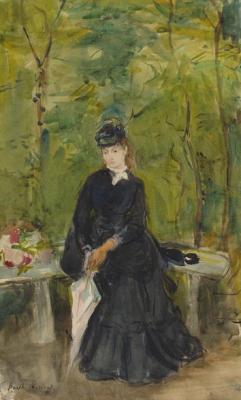 [Morisot - The Artist's Sister Edma Seated in a Park] 