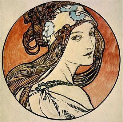 [Mucha - Woman with a Headscarf] 