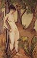 [Nude Standing Against a Tree]