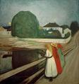 [Three Girls on a Bridge]