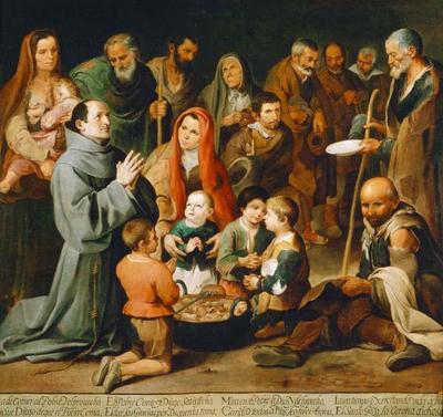 [Murillo - St Diego of Alcala Giving Food to the Poor] 