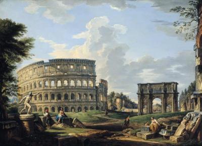 [Panini - The Colosseum and the Arch of Constantine, Rome] 