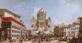 [Festive Decorations on Piazza di Spagna, Rome]