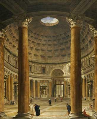 [Panini - The Interior of the Pantheon, Rome, Looking North from the Main Altar] 