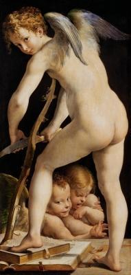 [Parmigianino - Cupid Carving a Bow] 