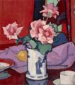 [Pink Roses, Chinese Vase]